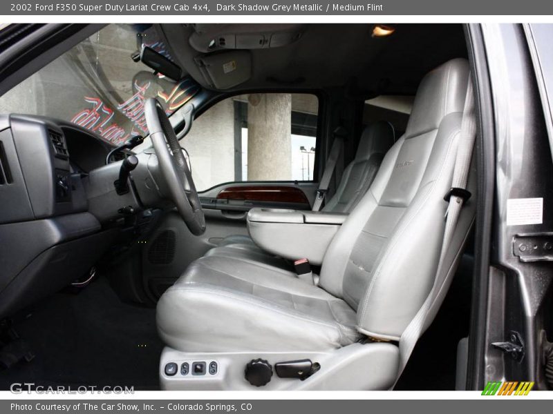 Dark Shadow Grey Metallic / Medium Flint 2002 Ford F350 Super Duty Lariat Crew Cab 4x4