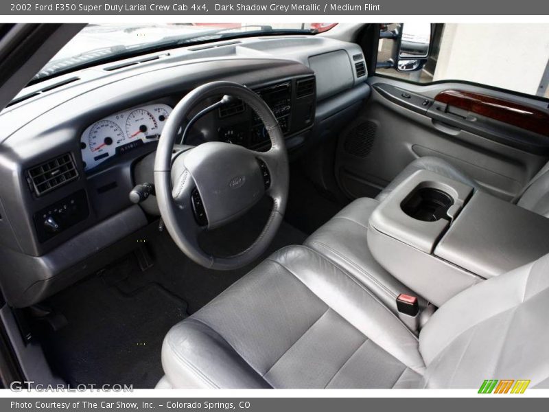 Dark Shadow Grey Metallic / Medium Flint 2002 Ford F350 Super Duty Lariat Crew Cab 4x4
