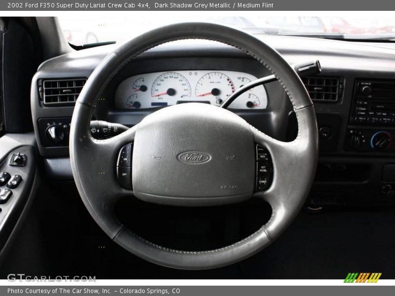 Dark Shadow Grey Metallic / Medium Flint 2002 Ford F350 Super Duty Lariat Crew Cab 4x4