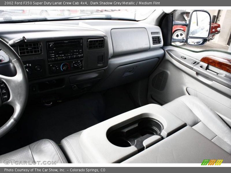 Dark Shadow Grey Metallic / Medium Flint 2002 Ford F350 Super Duty Lariat Crew Cab 4x4