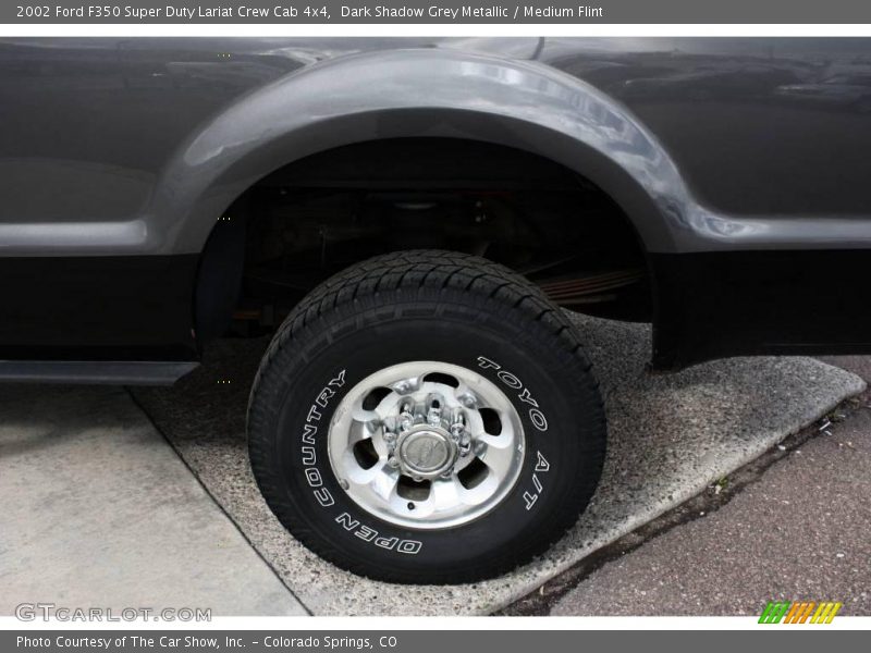 Dark Shadow Grey Metallic / Medium Flint 2002 Ford F350 Super Duty Lariat Crew Cab 4x4