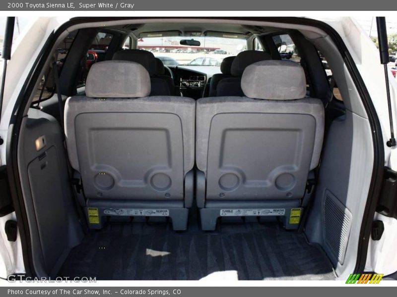 Super White / Gray 2000 Toyota Sienna LE
