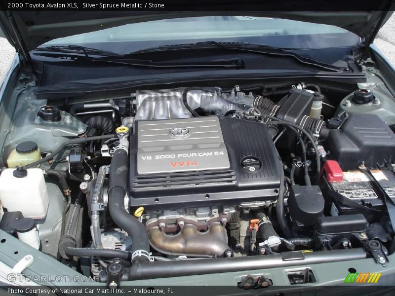 Silver Spruce Metallic / Stone 2000 Toyota Avalon XLS