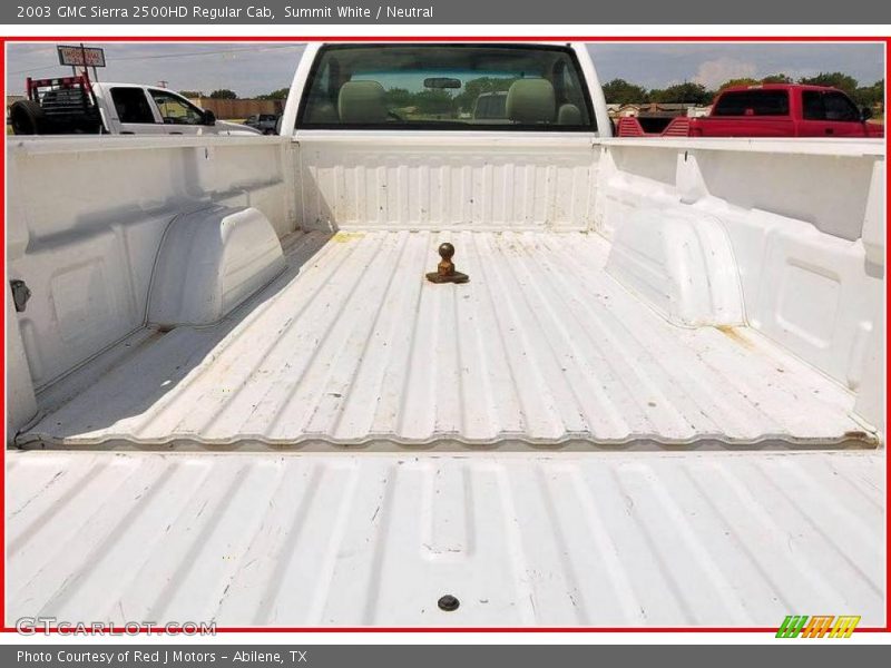 Summit White / Neutral 2003 GMC Sierra 2500HD Regular Cab