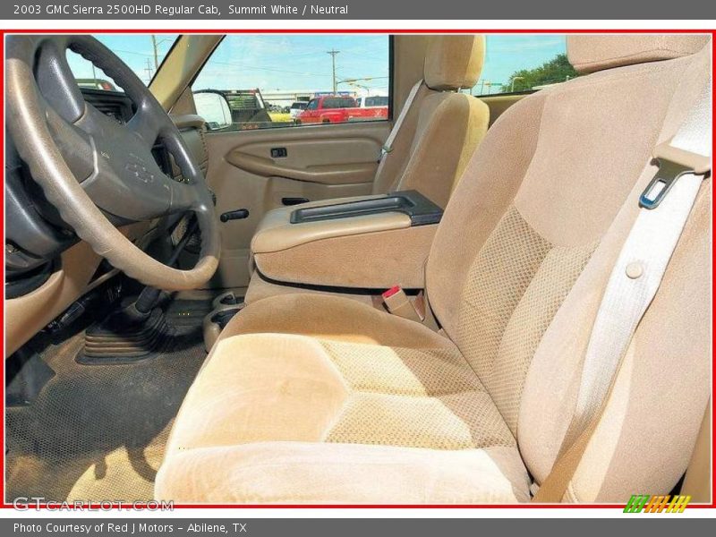 Summit White / Neutral 2003 GMC Sierra 2500HD Regular Cab