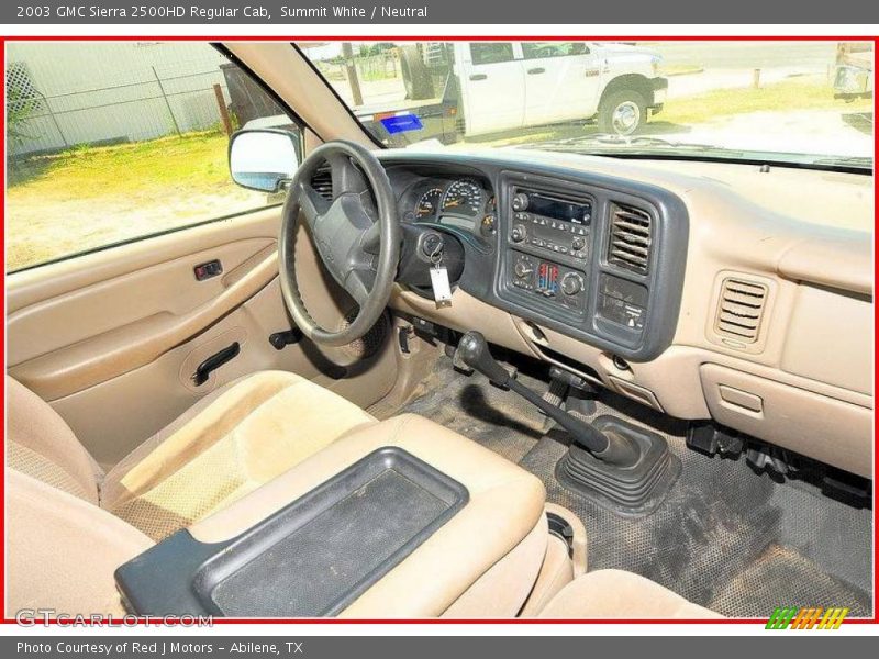 Summit White / Neutral 2003 GMC Sierra 2500HD Regular Cab