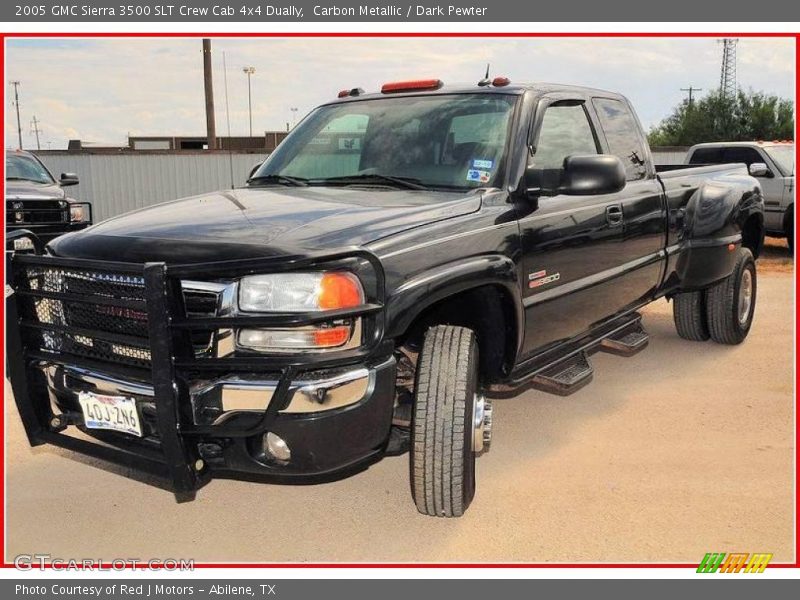 Carbon Metallic / Dark Pewter 2005 GMC Sierra 3500 SLT Crew Cab 4x4 Dually