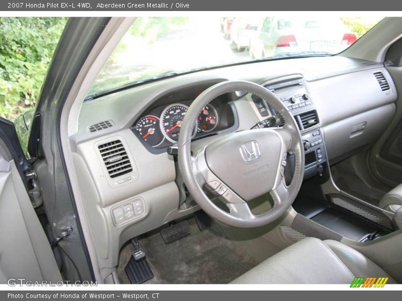 Aberdeen Green Metallic / Olive 2007 Honda Pilot EX-L 4WD