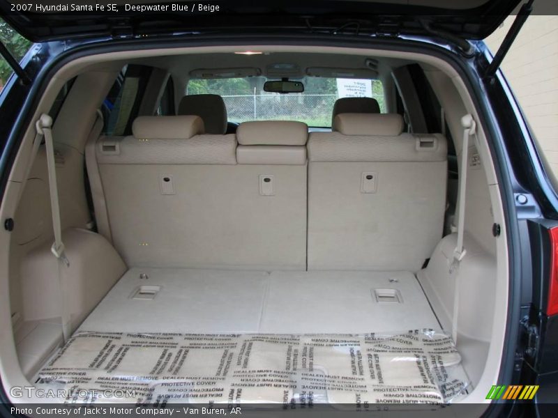 Deepwater Blue / Beige 2007 Hyundai Santa Fe SE