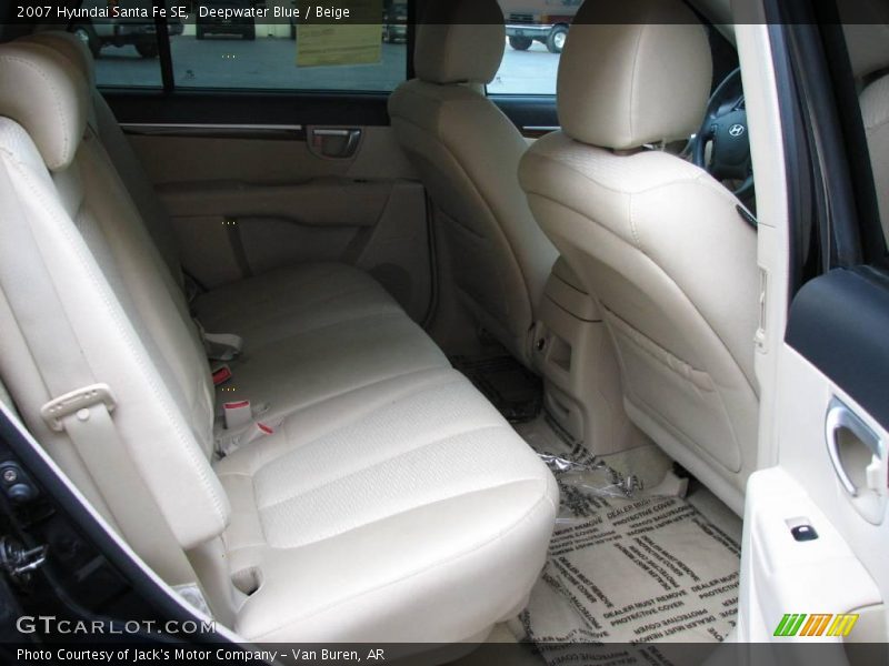 Deepwater Blue / Beige 2007 Hyundai Santa Fe SE