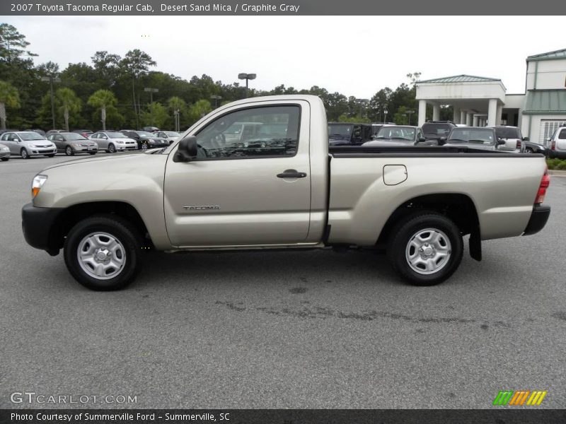 Desert Sand Mica / Graphite Gray 2007 Toyota Tacoma Regular Cab