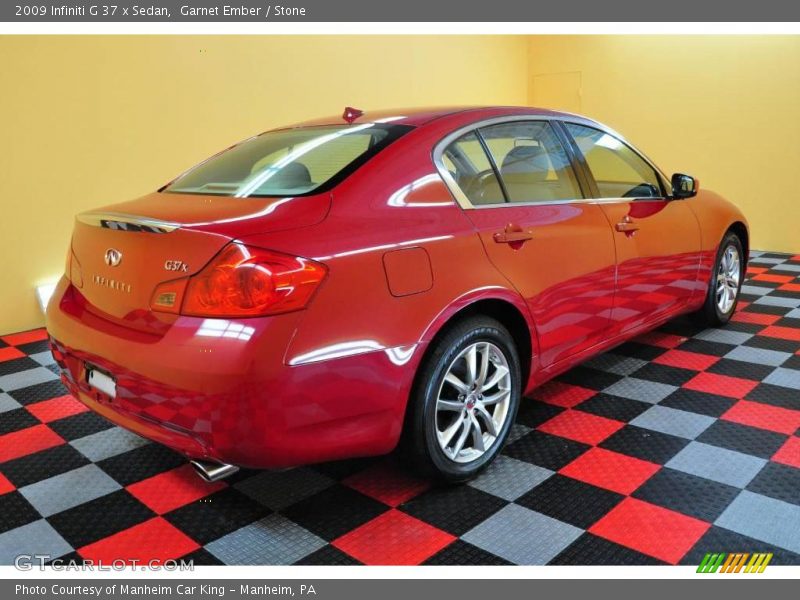 Garnet Ember / Stone 2009 Infiniti G 37 x Sedan