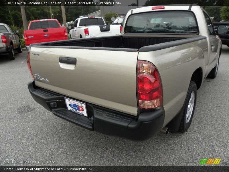 Desert Sand Mica / Graphite Gray 2007 Toyota Tacoma Regular Cab