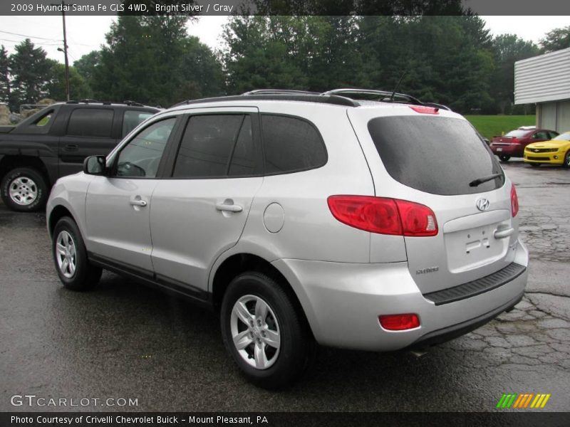 Bright Silver / Gray 2009 Hyundai Santa Fe GLS 4WD