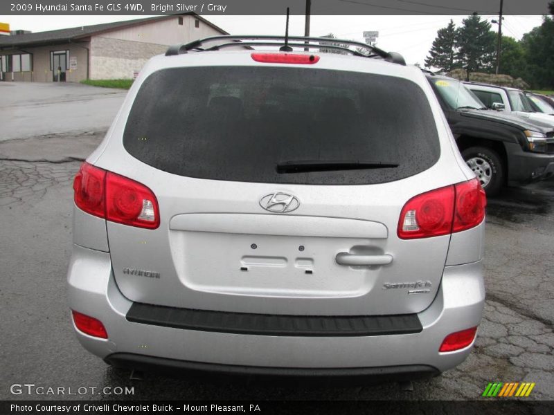 Bright Silver / Gray 2009 Hyundai Santa Fe GLS 4WD