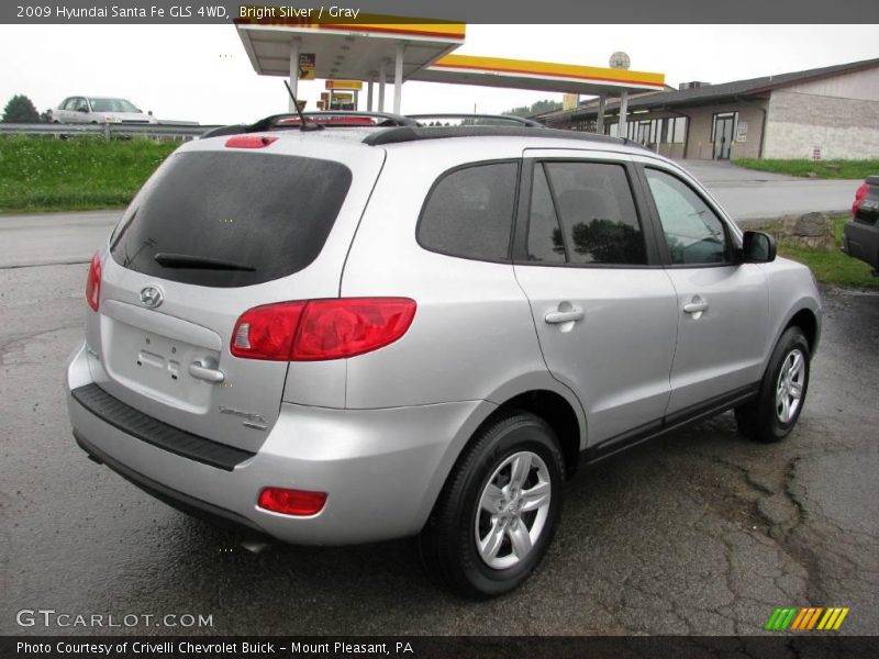 Bright Silver / Gray 2009 Hyundai Santa Fe GLS 4WD