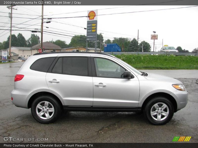 Bright Silver / Gray 2009 Hyundai Santa Fe GLS 4WD