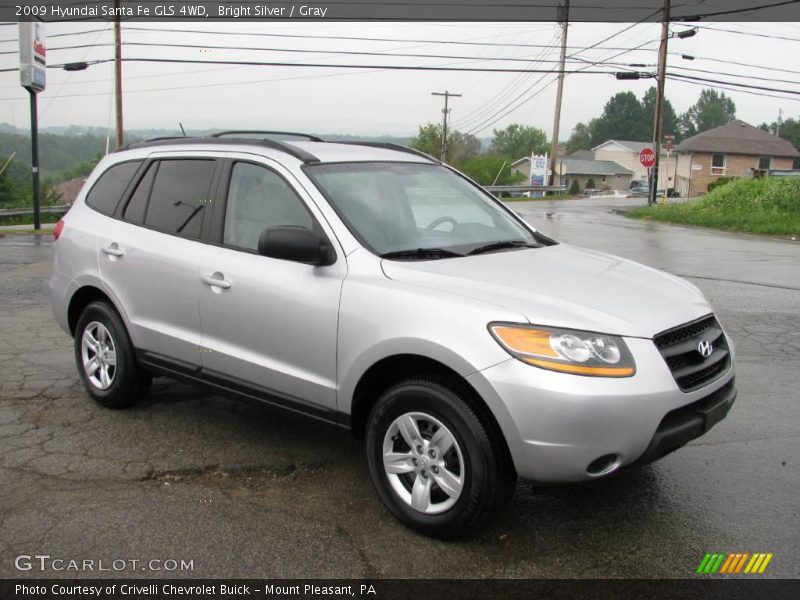 Bright Silver / Gray 2009 Hyundai Santa Fe GLS 4WD