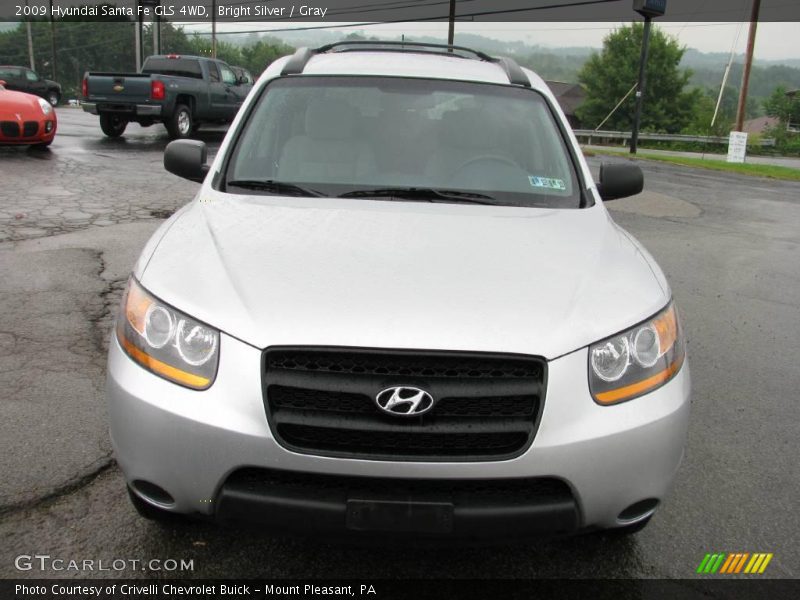 Bright Silver / Gray 2009 Hyundai Santa Fe GLS 4WD