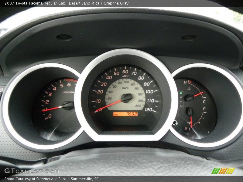 Desert Sand Mica / Graphite Gray 2007 Toyota Tacoma Regular Cab