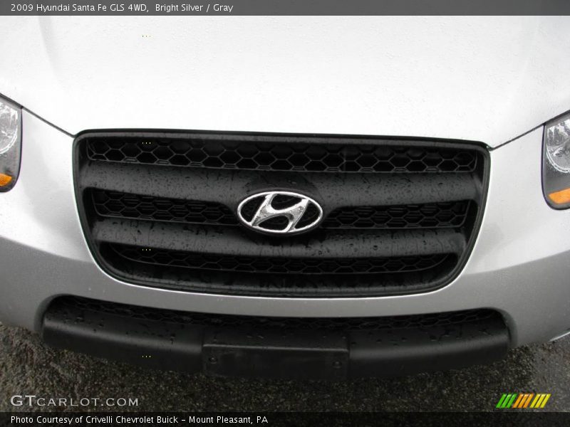 Bright Silver / Gray 2009 Hyundai Santa Fe GLS 4WD