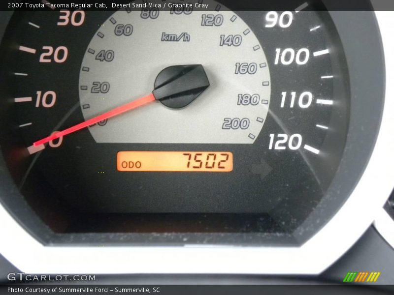 Desert Sand Mica / Graphite Gray 2007 Toyota Tacoma Regular Cab