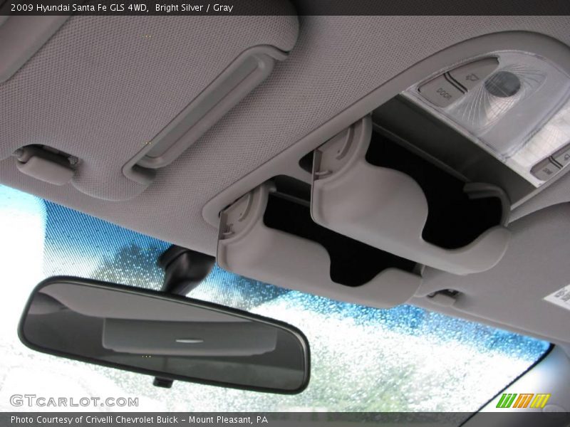 Bright Silver / Gray 2009 Hyundai Santa Fe GLS 4WD
