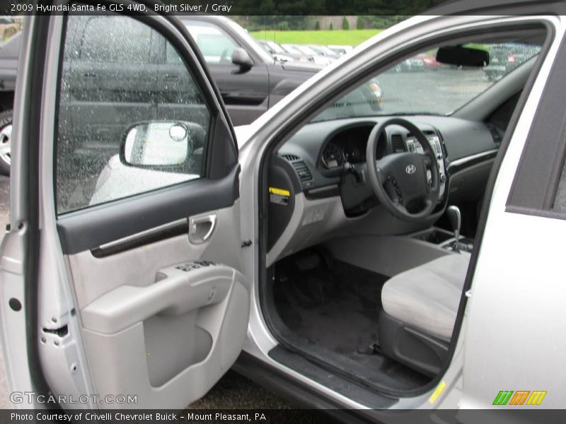Bright Silver / Gray 2009 Hyundai Santa Fe GLS 4WD
