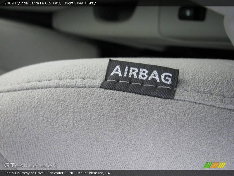 Bright Silver / Gray 2009 Hyundai Santa Fe GLS 4WD