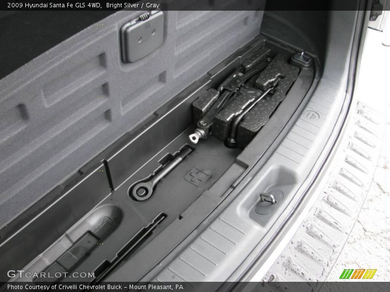 Bright Silver / Gray 2009 Hyundai Santa Fe GLS 4WD