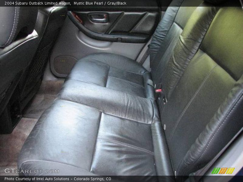 Mystic Blue Pearl / Gray/Black 2004 Subaru Outback Limited Wagon