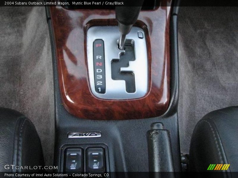 Mystic Blue Pearl / Gray/Black 2004 Subaru Outback Limited Wagon