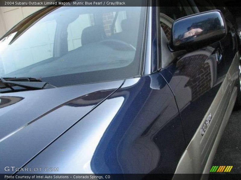 Mystic Blue Pearl / Gray/Black 2004 Subaru Outback Limited Wagon