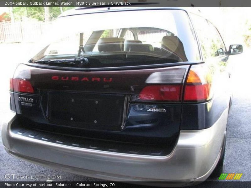 Mystic Blue Pearl / Gray/Black 2004 Subaru Outback Limited Wagon