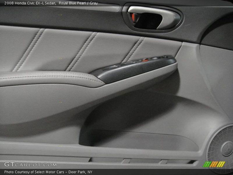 Royal Blue Pearl / Gray 2008 Honda Civic EX-L Sedan