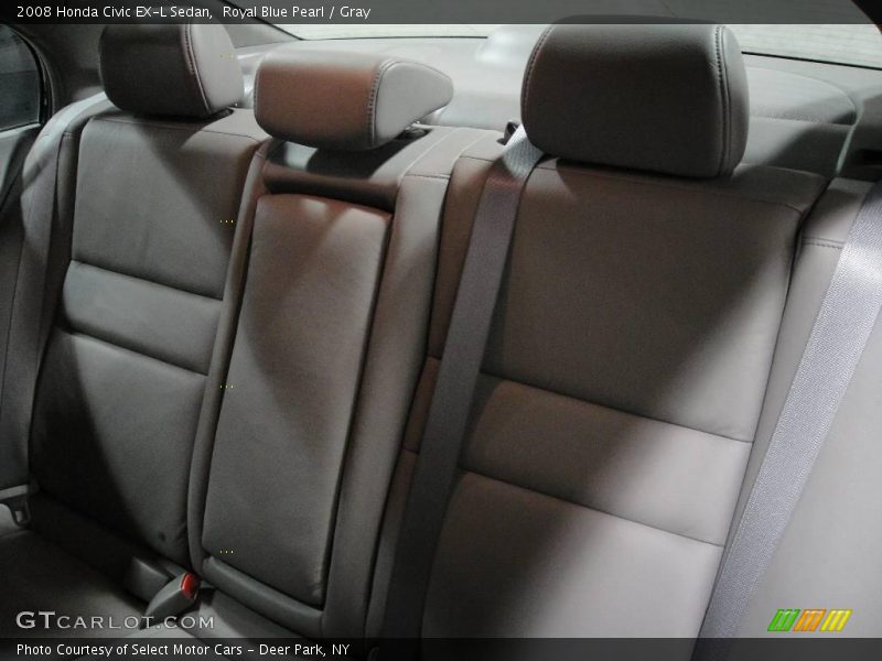 Royal Blue Pearl / Gray 2008 Honda Civic EX-L Sedan