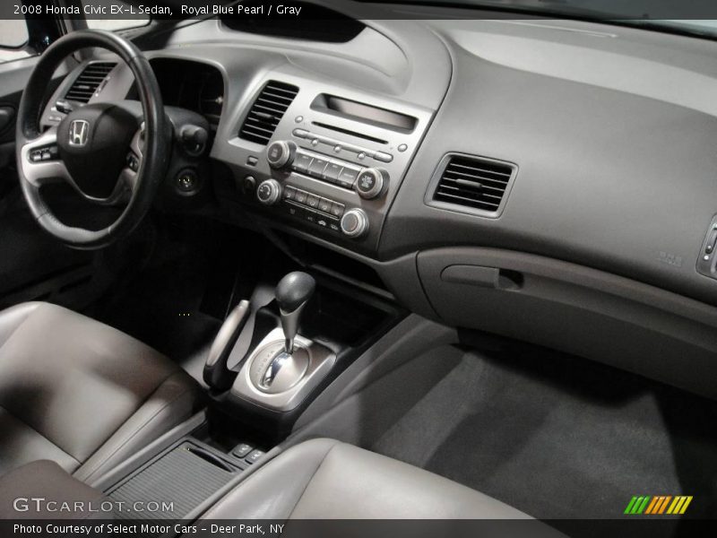 Royal Blue Pearl / Gray 2008 Honda Civic EX-L Sedan