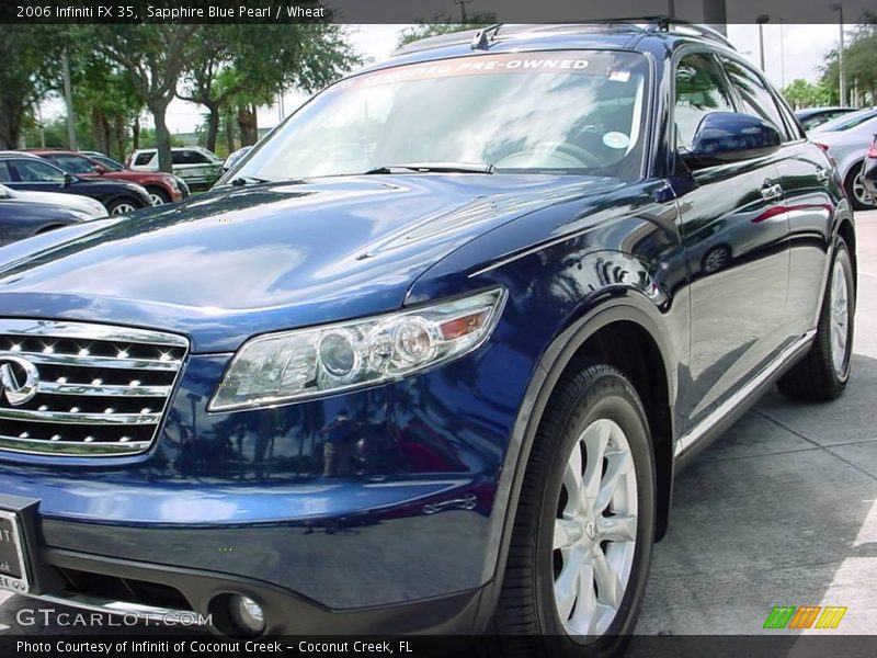 Sapphire Blue Pearl / Wheat 2006 Infiniti FX 35