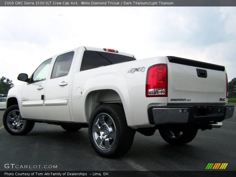 White Diamond Tricoat / Dark Titanium/Light Titanium 2009 GMC Sierra 1500 SLT Crew Cab 4x4