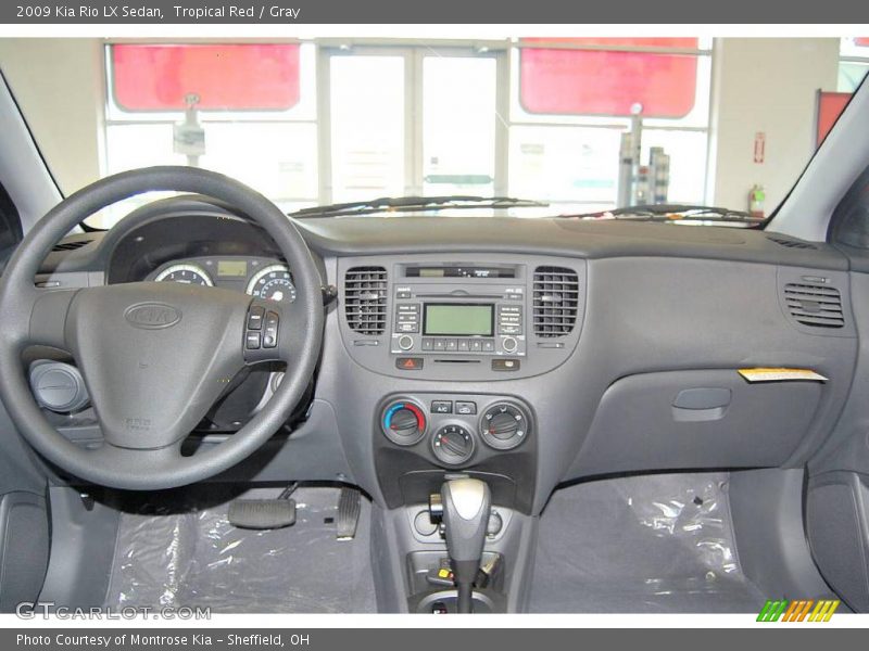 Tropical Red / Gray 2009 Kia Rio LX Sedan