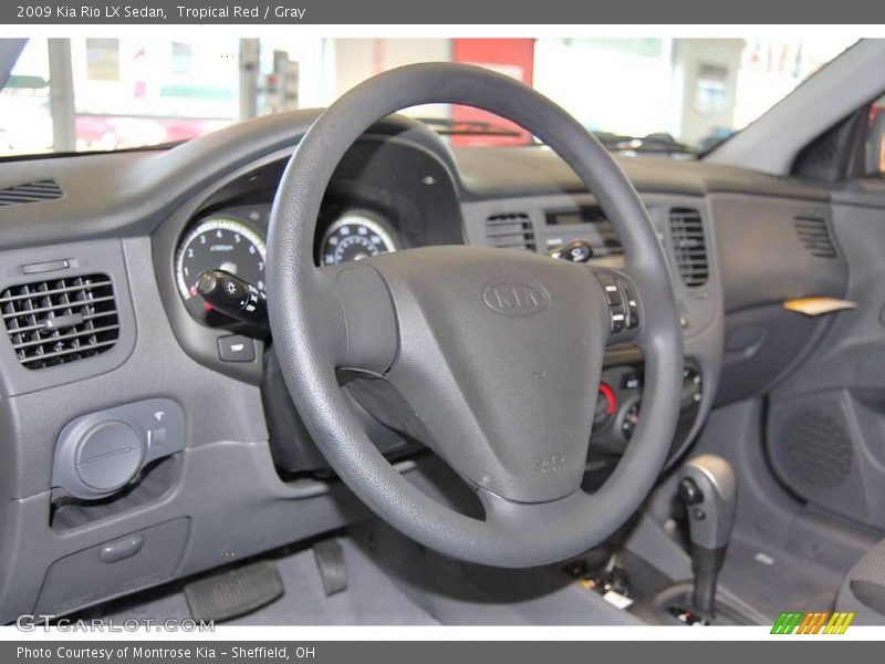Tropical Red / Gray 2009 Kia Rio LX Sedan