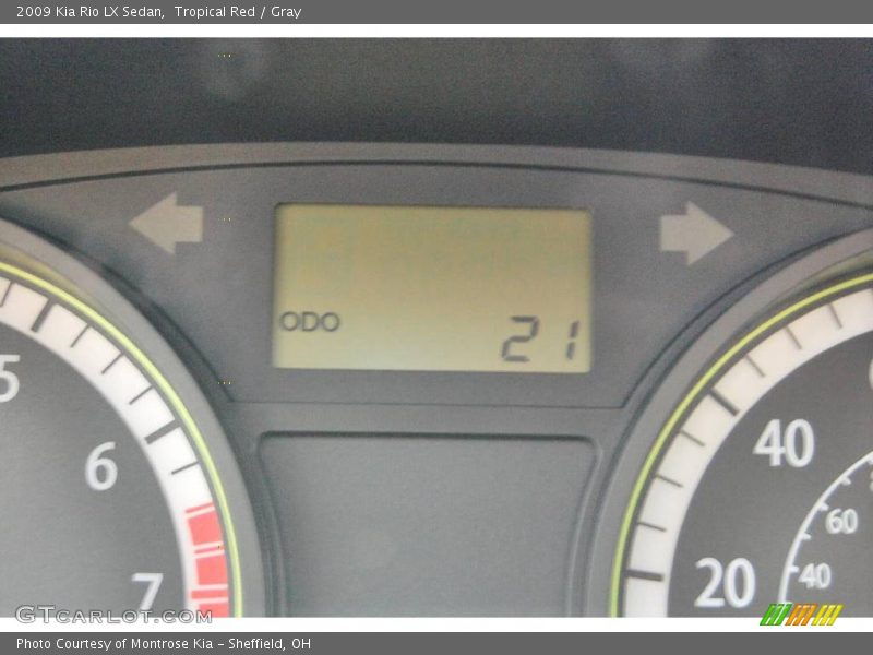 Tropical Red / Gray 2009 Kia Rio LX Sedan