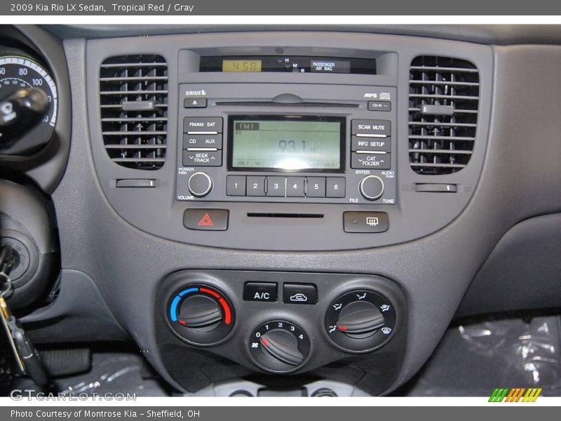 Tropical Red / Gray 2009 Kia Rio LX Sedan