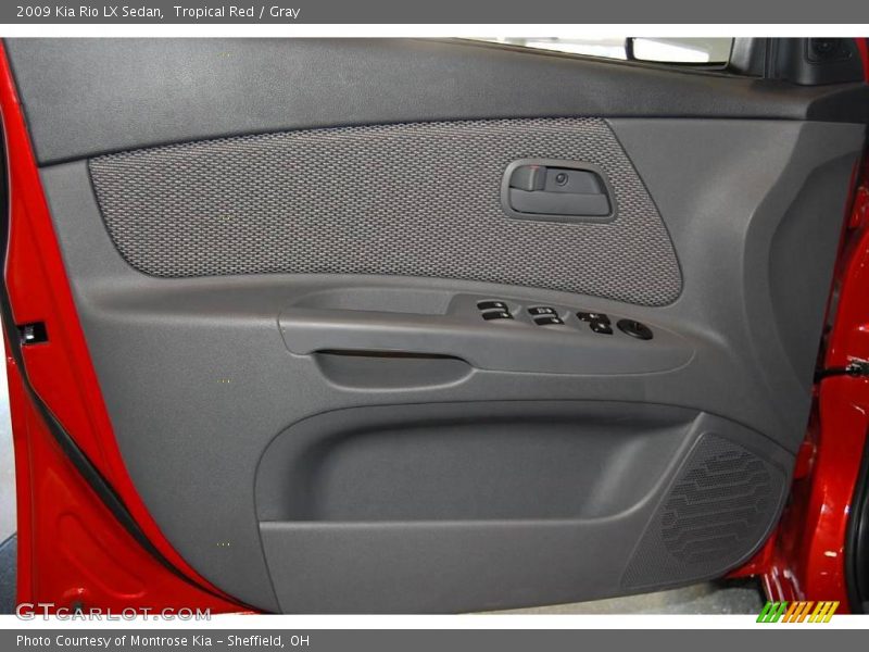 Tropical Red / Gray 2009 Kia Rio LX Sedan