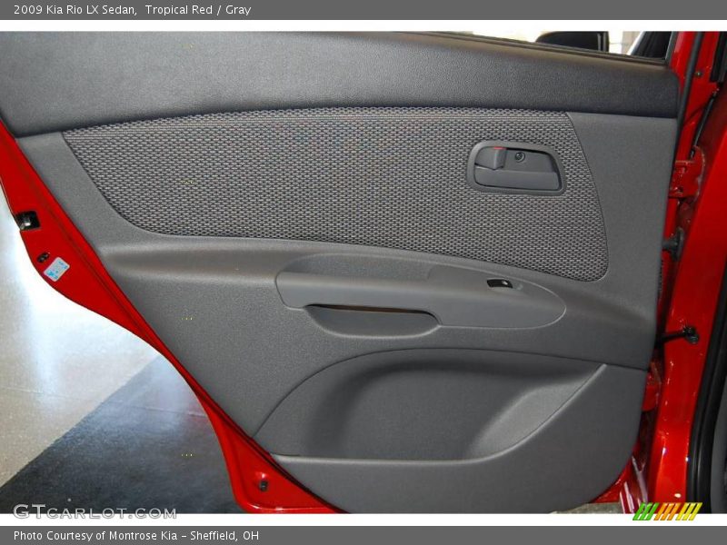 Tropical Red / Gray 2009 Kia Rio LX Sedan