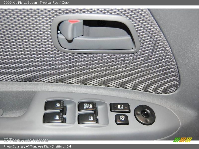 Tropical Red / Gray 2009 Kia Rio LX Sedan