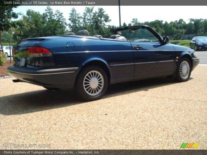 Le Mans Blue Metallic / Taupe 1995 Saab 900 SE V6 Sedan