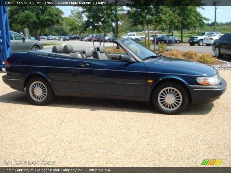 Le Mans Blue Metallic / Taupe 1995 Saab 900 SE V6 Sedan