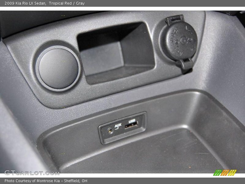 Tropical Red / Gray 2009 Kia Rio LX Sedan