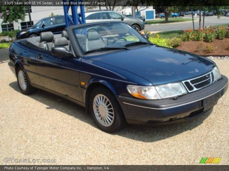 Le Mans Blue Metallic / Taupe 1995 Saab 900 SE V6 Sedan